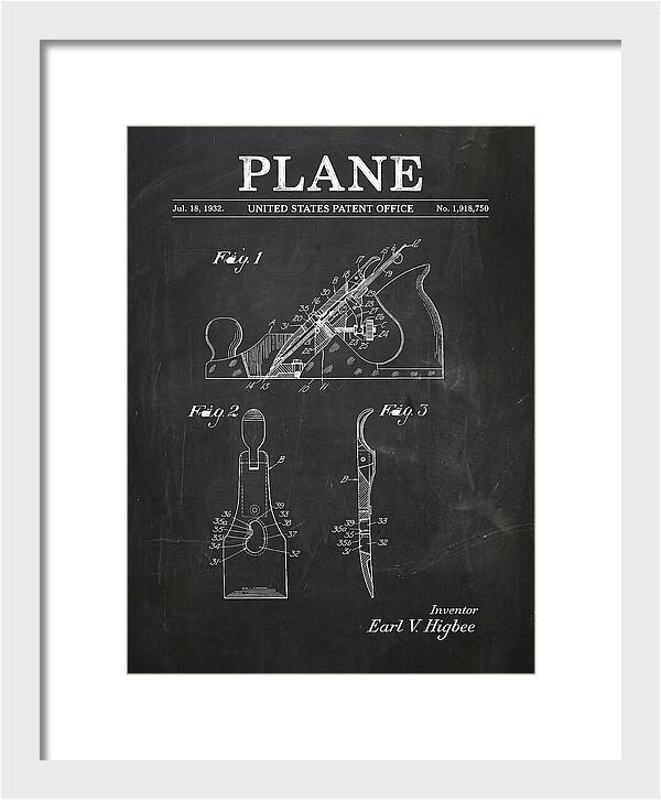 Hand Plane Chalkboard Patent Us1918750a