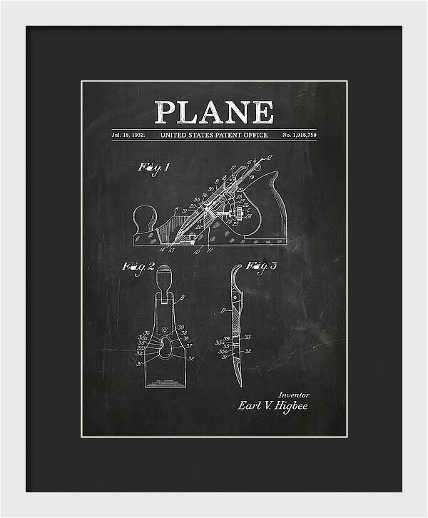 Hand Plane Chalkboard Patent Us1918750a