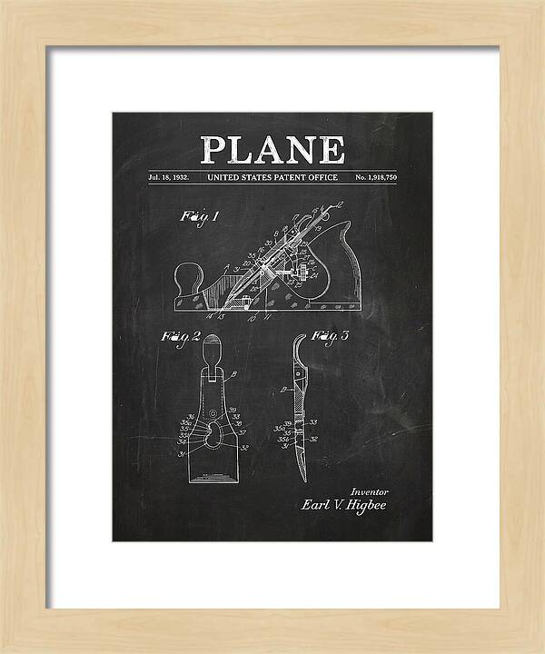 Hand Plane Chalkboard Patent Us1918750a