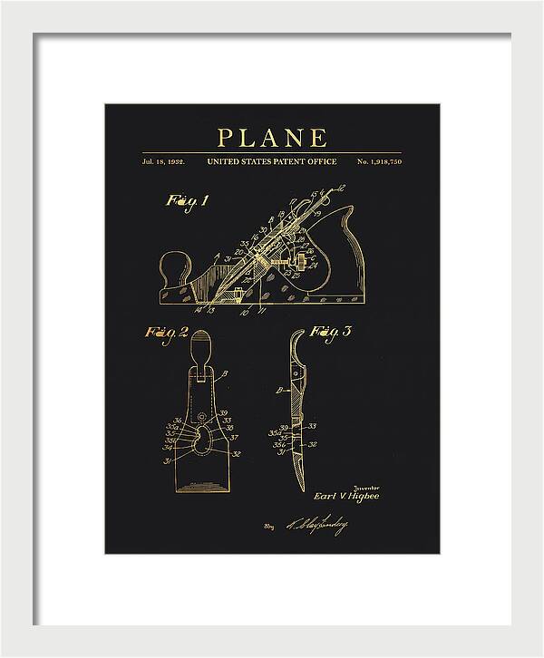 Hand Plane Gold Patent Us1918750a