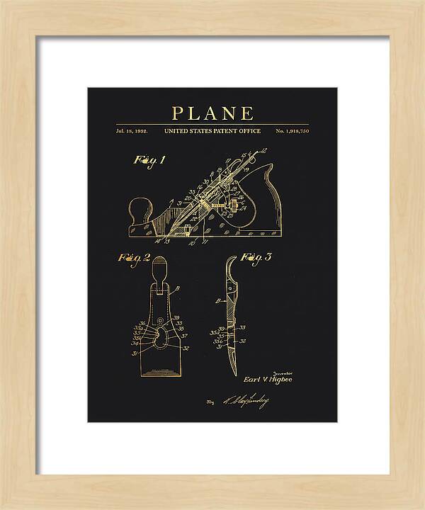 Hand Plane Gold Patent Us1918750a