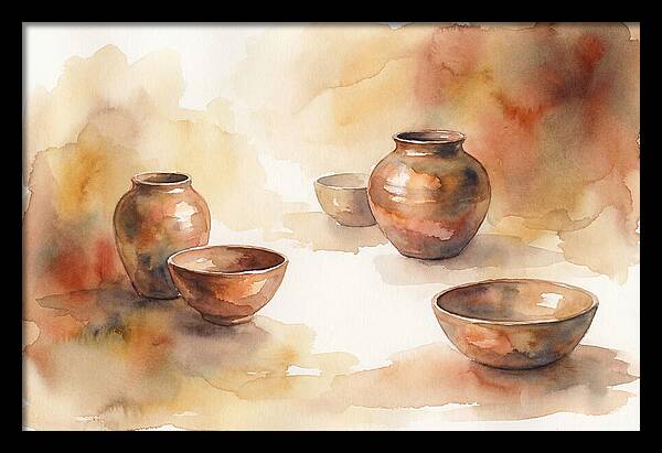 Hand Thrown Raku Pottery