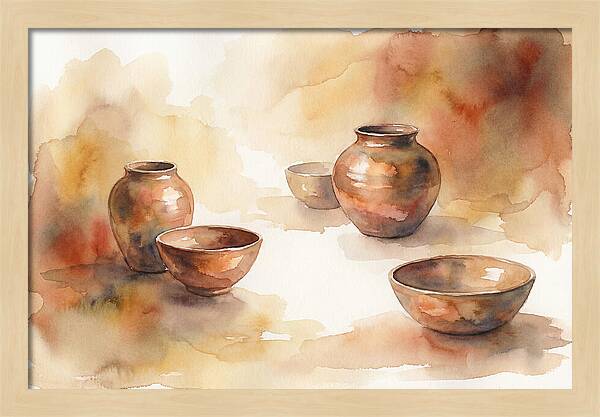 Hand Thrown Raku Pottery