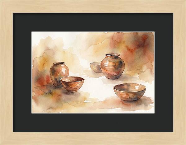 Hand Thrown Raku Pottery
