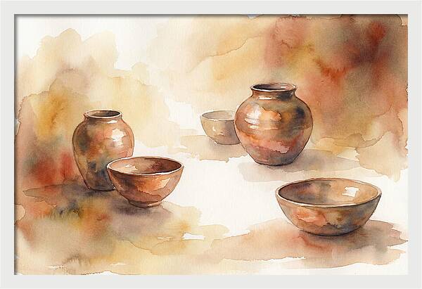 Hand Thrown Raku Pottery