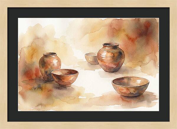 Hand Thrown Raku Pottery