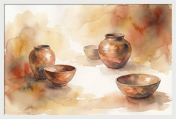 Hand Thrown Raku Pottery