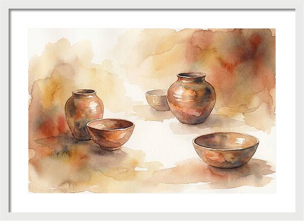 Hand Thrown Raku Pottery