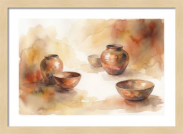 Hand Thrown Raku Pottery