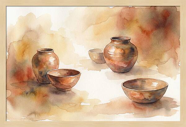 Hand Thrown Raku Pottery