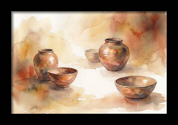 Hand Thrown Raku Pottery