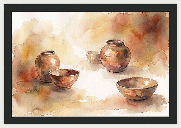 Hand Thrown Raku Pottery