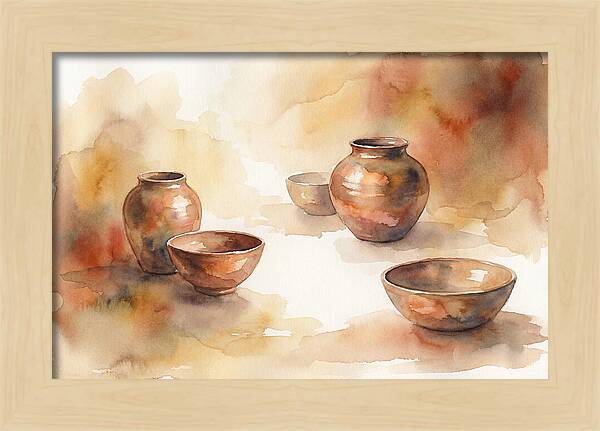 Hand Thrown Raku Pottery