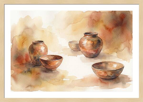 Hand Thrown Raku Pottery