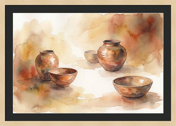 Hand Thrown Raku Pottery