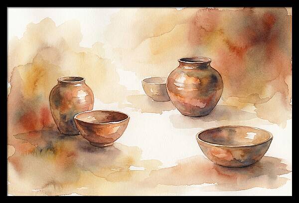 Hand Thrown Raku Pottery