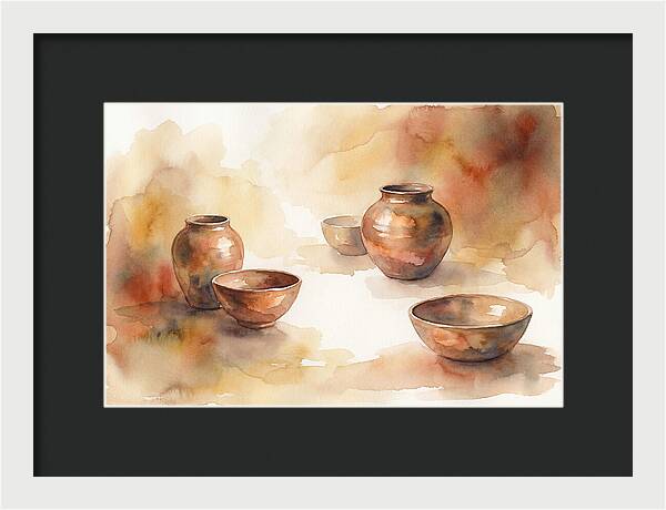 Hand Thrown Raku Pottery