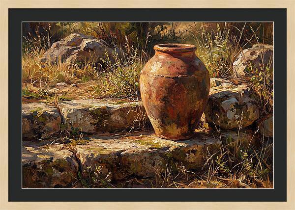Hand Thrown Terracotta Olive Jar
