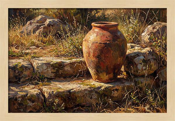 Hand Thrown Terracotta Olive Jar