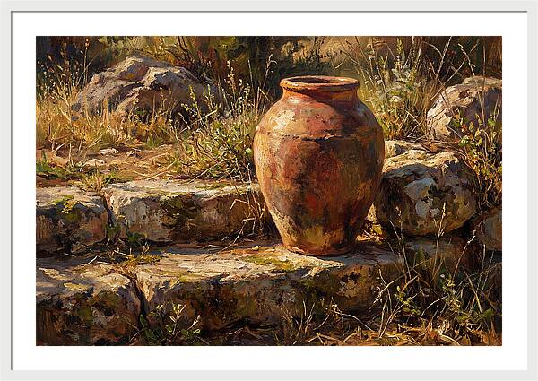 Hand Thrown Terracotta Olive Jar