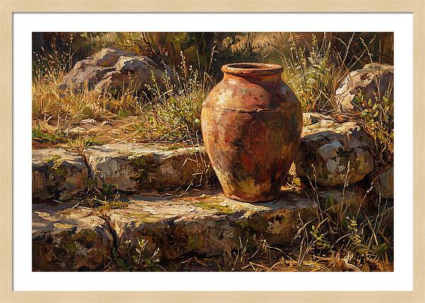 Hand Thrown Terracotta Olive Jar