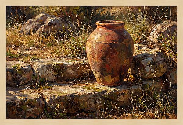 Hand Thrown Terracotta Olive Jar
