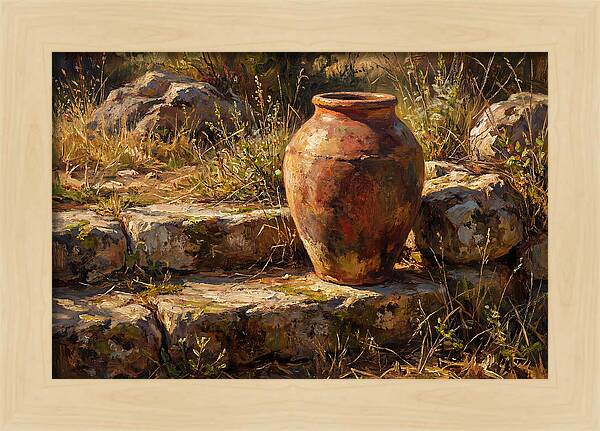 Hand Thrown Terracotta Olive Jar
