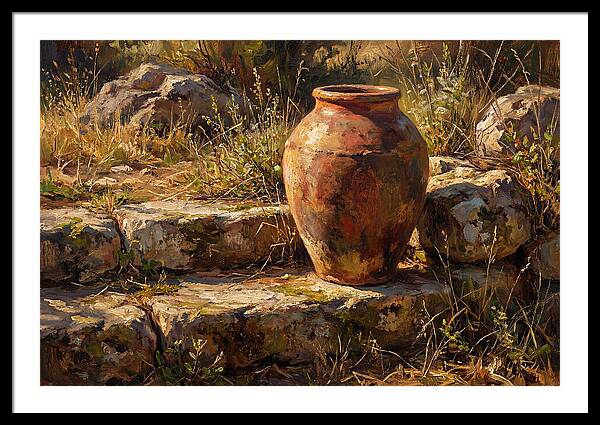 Hand Thrown Terracotta Olive Jar