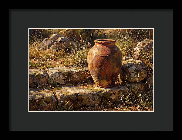 Hand Thrown Terracotta Olive Jar