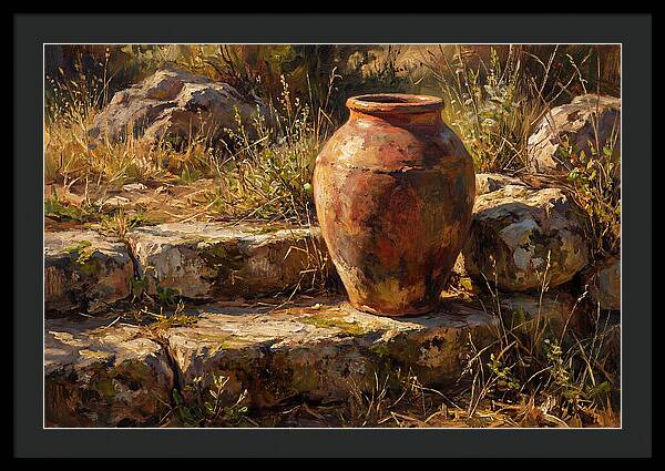 Hand Thrown Terracotta Olive Jar