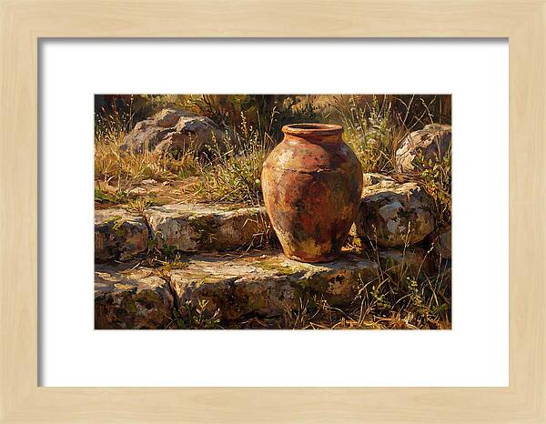 Hand Thrown Terracotta Olive Jar