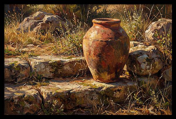 Hand Thrown Terracotta Olive Jar