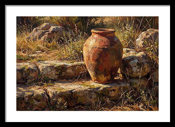 Hand Thrown Terracotta Olive Jar
