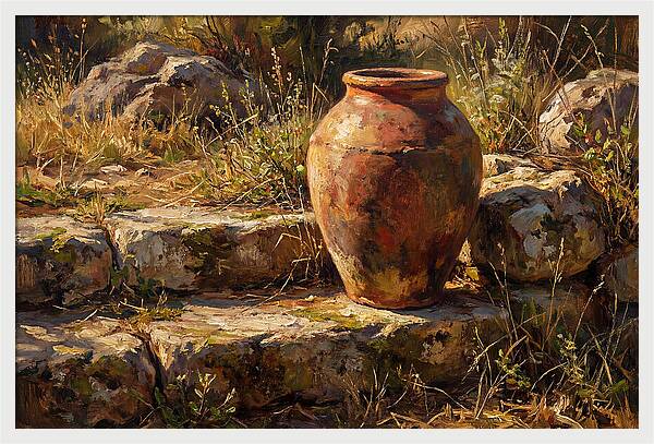 Hand Thrown Terracotta Olive Jar