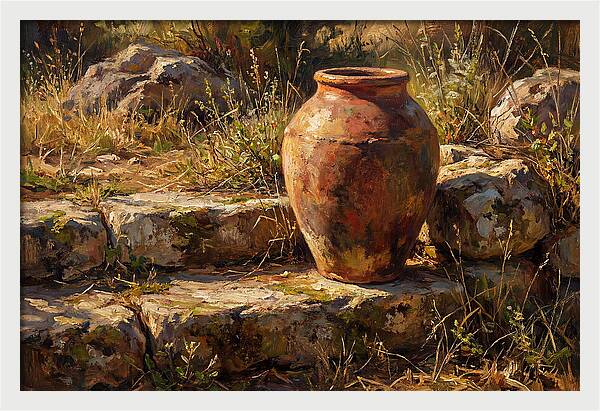 Hand Thrown Terracotta Olive Jar