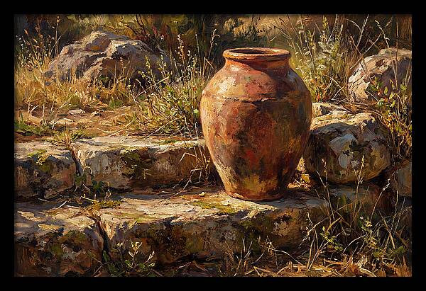 Hand Thrown Terracotta Olive Jar