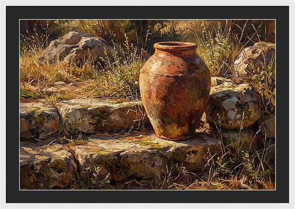Hand Thrown Terracotta Olive Jar