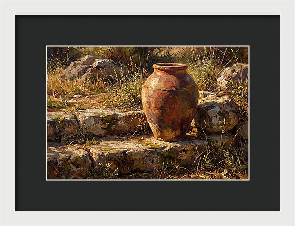 Hand Thrown Terracotta Olive Jar