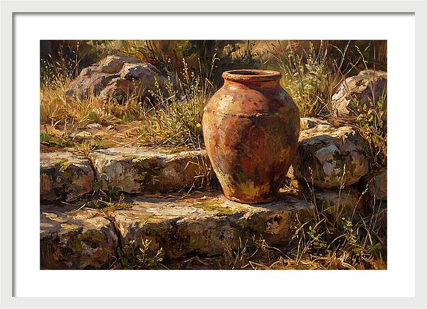 Hand Thrown Terracotta Olive Jar