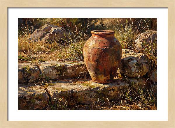 Hand Thrown Terracotta Olive Jar
