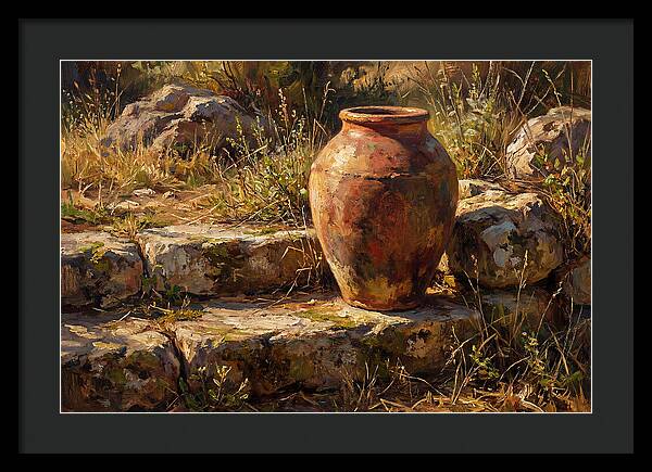 Hand Thrown Terracotta Olive Jar