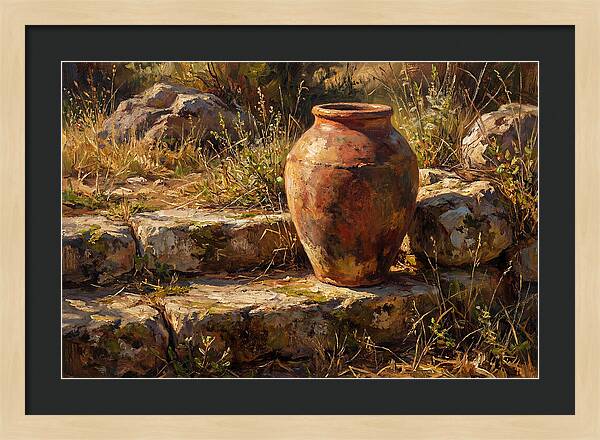Hand Thrown Terracotta Olive Jar