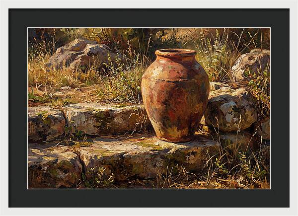 Hand Thrown Terracotta Olive Jar