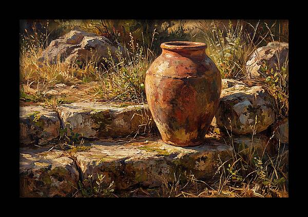 Hand Thrown Terracotta Olive Jar