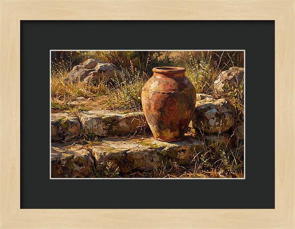 Hand Thrown Terracotta Olive Jar
