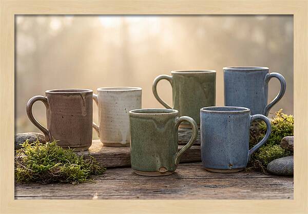 Handcrafted Earth Tone Mugs