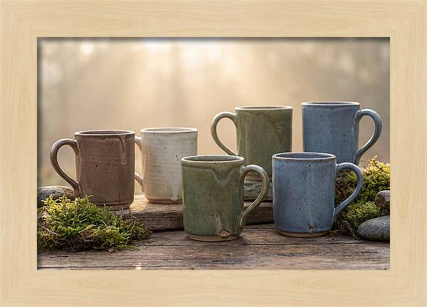 Handcrafted Earth Tone Mugs