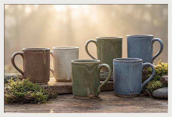 Handcrafted Earth Tone Mugs