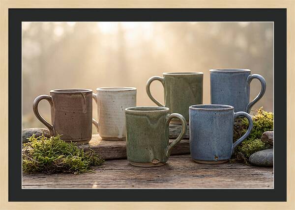 Handcrafted Earth Tone Mugs