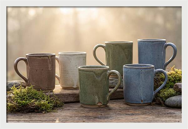 Handcrafted Earth Tone Mugs